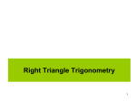 The sides of a right triangle