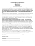 Consent For Naturopathic Treatment