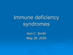 Immune deficiency syndromes