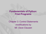 Fundamentals of Python: First Programs