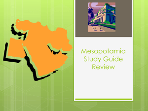 Mesopotamia Study Guide Review