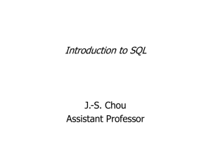Introduction to Structured Query Language