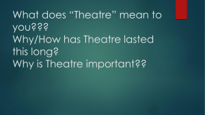 Who*s Who in the Theatre?