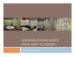 ANDROID/IPHONE BASICS FROM DATA TO DESIGN