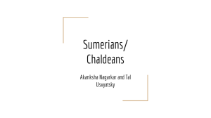 Sumerians/ Chaldeans