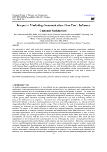 Integrated Marketing Communication: How Can It
