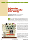 Information Enhancement for Data Mining