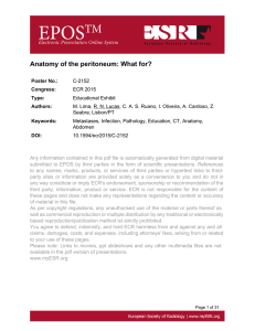 Anatomy of the peritoneum: What for?