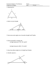 Geometry Chapter 4 Test Review Name: Congruent Triangles Date