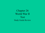 Chapter 26 World War II Test