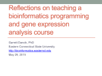 Intro to Bioinformatics CSC 360-01
