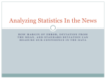 Analyzing Statistics In the News