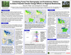 Combining Forest Tree Demography and Evolutionary History to