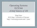 History of OS - EECG Toronto