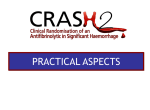 Practical Aspects - CRASH-2