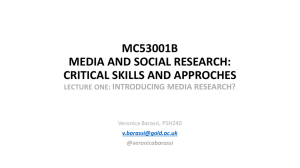 MC53001B Media and Social Research: Critical Skills and
