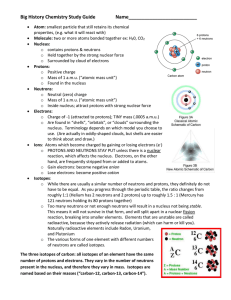 Big History Chemistry Study Guide File