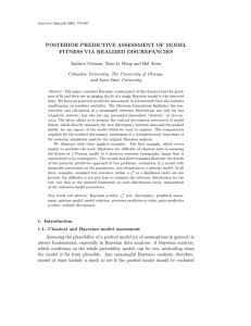 posterior predictive assessment of model fitness via realized