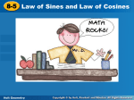 G8-5-Law of Sines and Law of Cosines