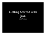 Getting Started with Java