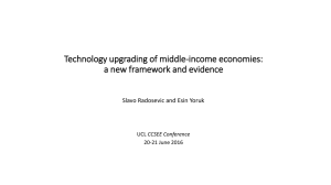 Technology upgrading of middle-income economies