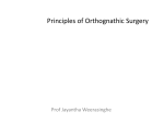 Lecture Principles Orthognathic Surgery