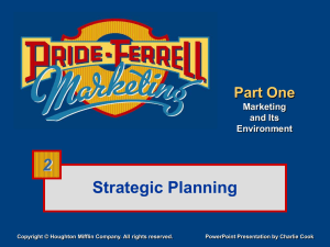 Components of the Marketing Plan