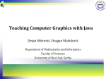 Teaching Computer Graphics with Java