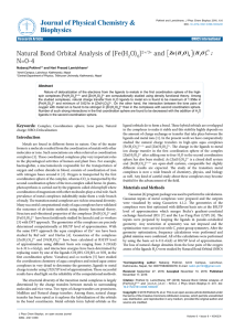 Natural Bond Orbital Analysis of [Fe(H2O)6]2+/3+ and N=0-4