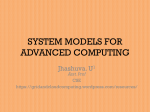 system models for advanced computing