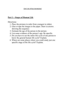 Part 1—Stages of Human Life