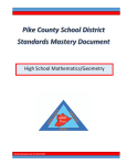 Math High School Geometry Standards Mastery Document 1.0