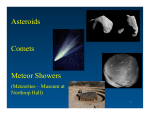 Asteroids Comets Meteor Showers