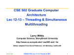 CSE 502 Graduate Computer Architecture Lec 8 –Simultaneous