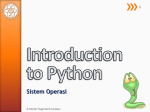 What is Python? - Sekolah Tinggi Teknik Surabaya