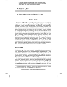 Benford`s Law: Theory and Applications