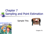 Chapter 7 Sampling and Point Estimation