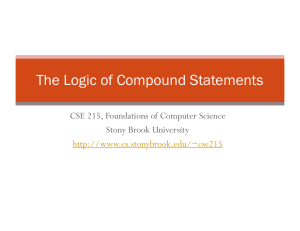 The Logic of Compound Statements