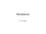 PowerPoint slides for persistence