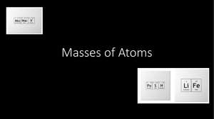 Masses of Atoms