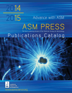 ASM PreSS - American Society for Microbiology