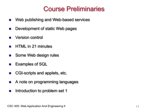 HTML in 21 Minutes - Department of Computer Science