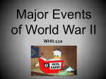 Major Events of World War II