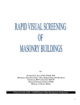 Rapid visual screening of masonry buildings