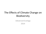 The Effects of Climate Change on Biodiversity