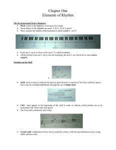 Tonal Harmony Chapter 1 Elements of Pitch