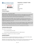 If the research involves Cardiac MRI – REQUIRED WORDING