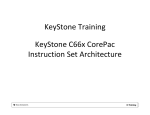 KeyStone Training KeyStone C66x CorePac Instruction