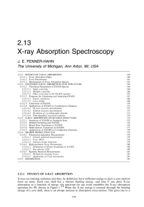 2.13 X-ray Absorption Spectroscopy