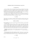 INTRODUCTION TO POLYNOMIAL CALCULUS 1. Straight Lines